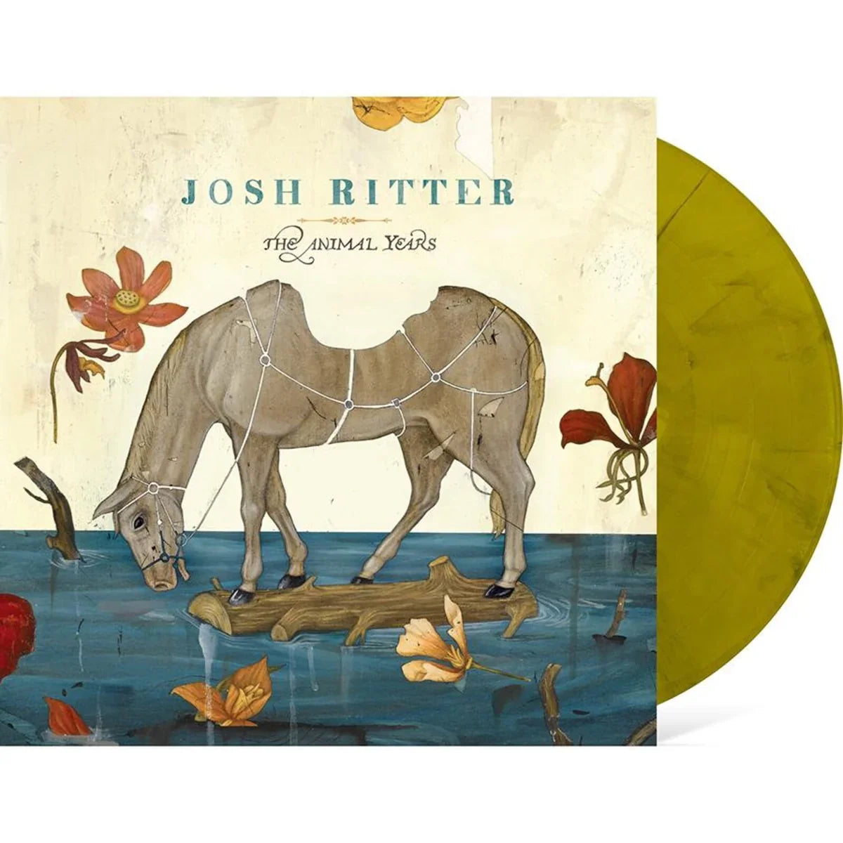 Josh Ritter- Animal Years (Limited Edition Opaque Yellow w/ Black Swirl Vinyl) ( Vinyl )