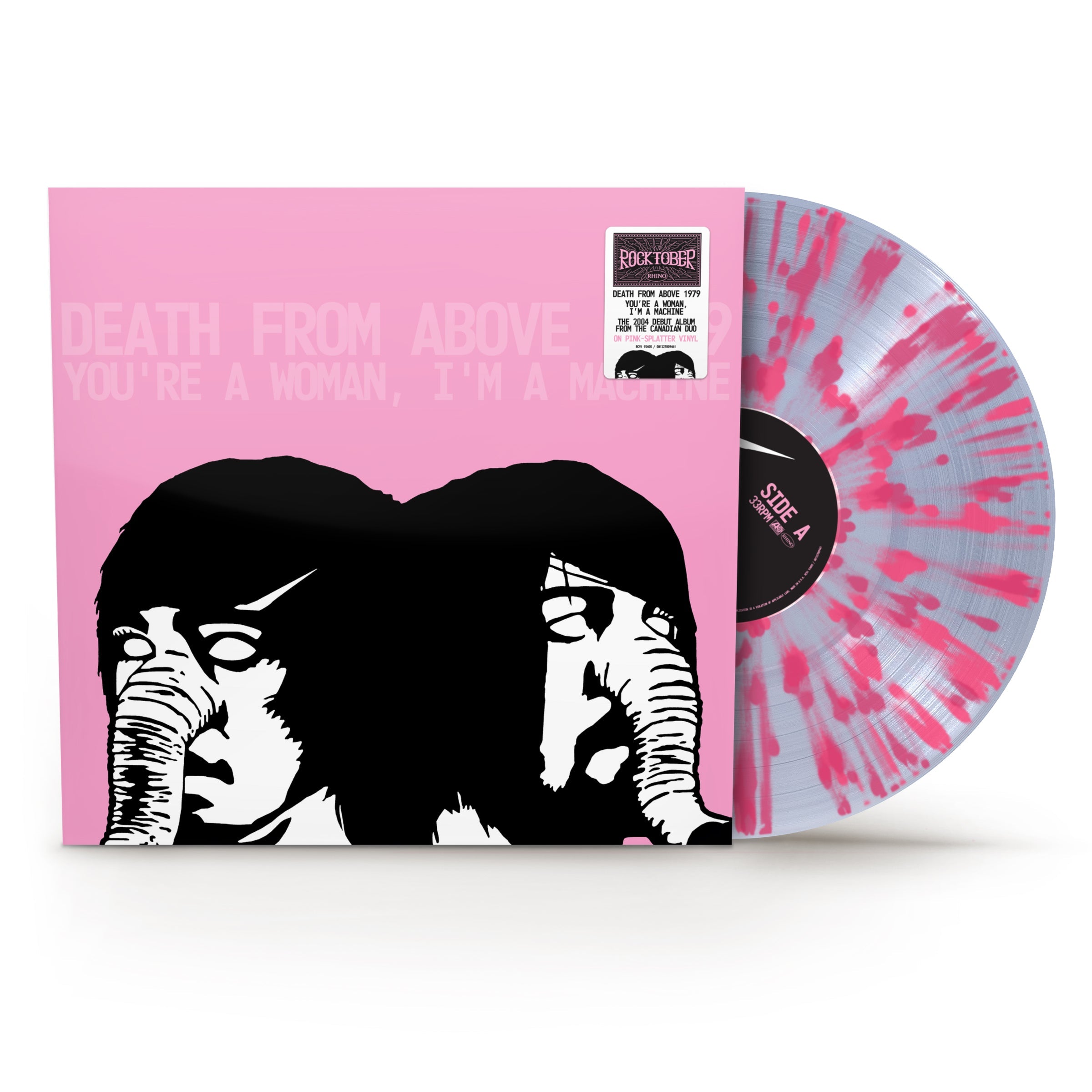 Death From Above 1979- You're a Woman, I'm A Machine (Rocktober 2025) (1LP Clear with Pink Splatter Vinyl) ( Vinyl )