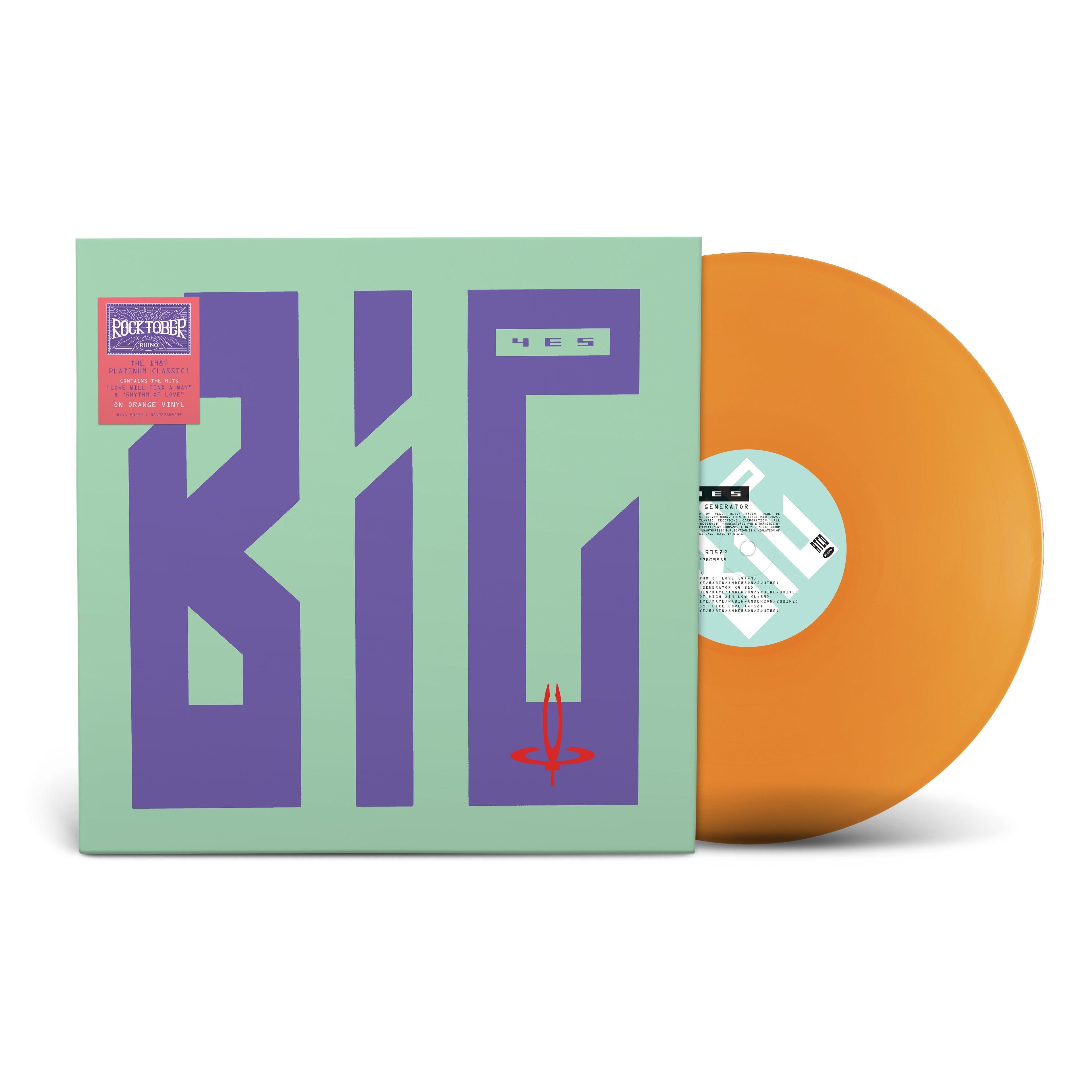 Yes- Big Generator (Rocktober 2025) (1LP Orange Vinyl) ( Vinyl )