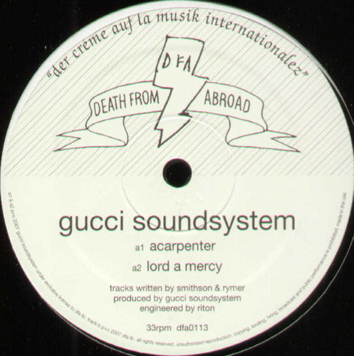 Gucci Soundsystem- Acarpenter ( Vinyl )