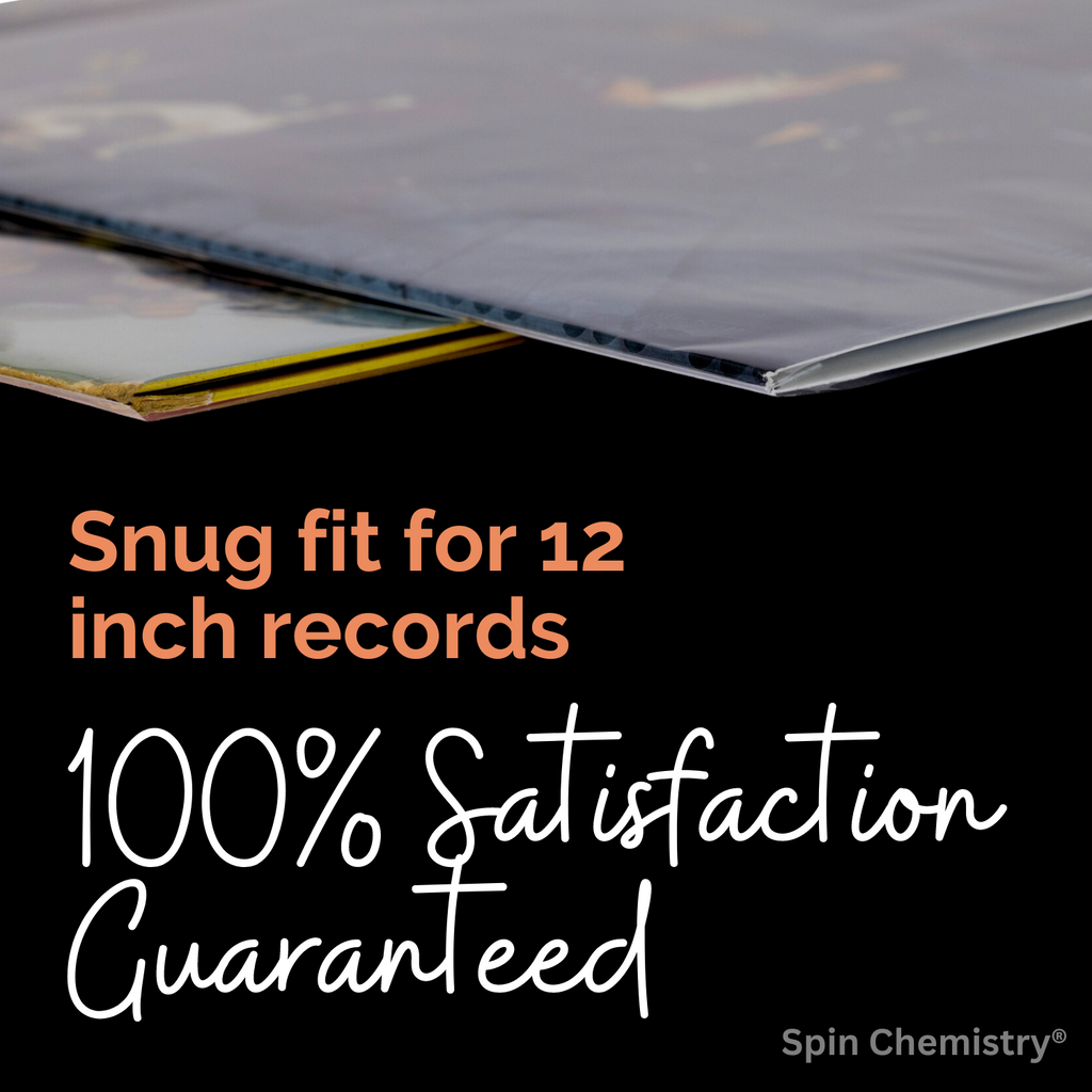 400 Pack Clear 12" Record Outer Sleeves (Slim Size)