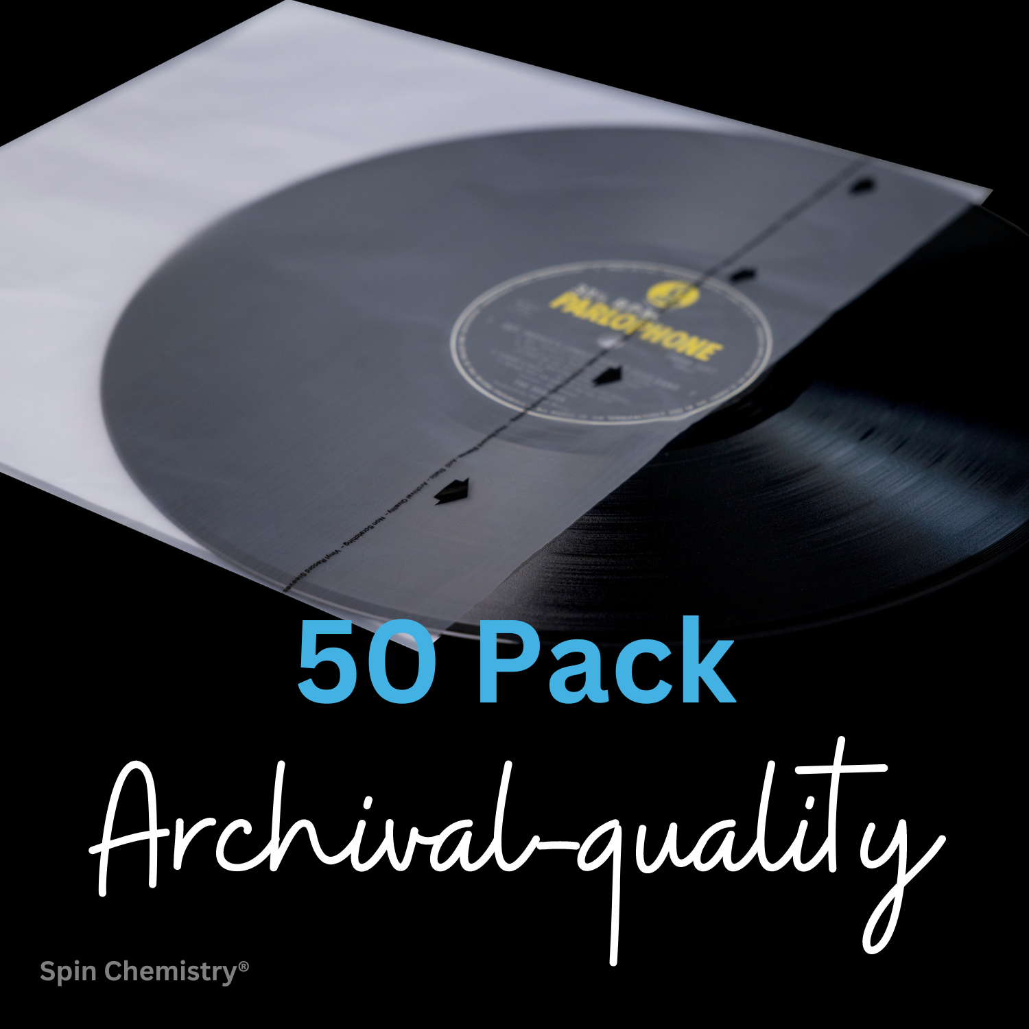 [BUNDLE] 50 Pack 12" Audiophile Inner Sleeves + Complete Cleaning Kit
