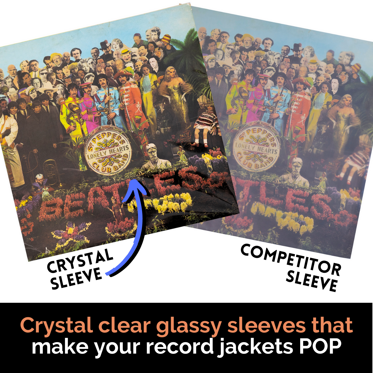 [BUNDLE] 100 Pack Crystal Slim 12" Outer Sleeves + Complete Cleaning Kit