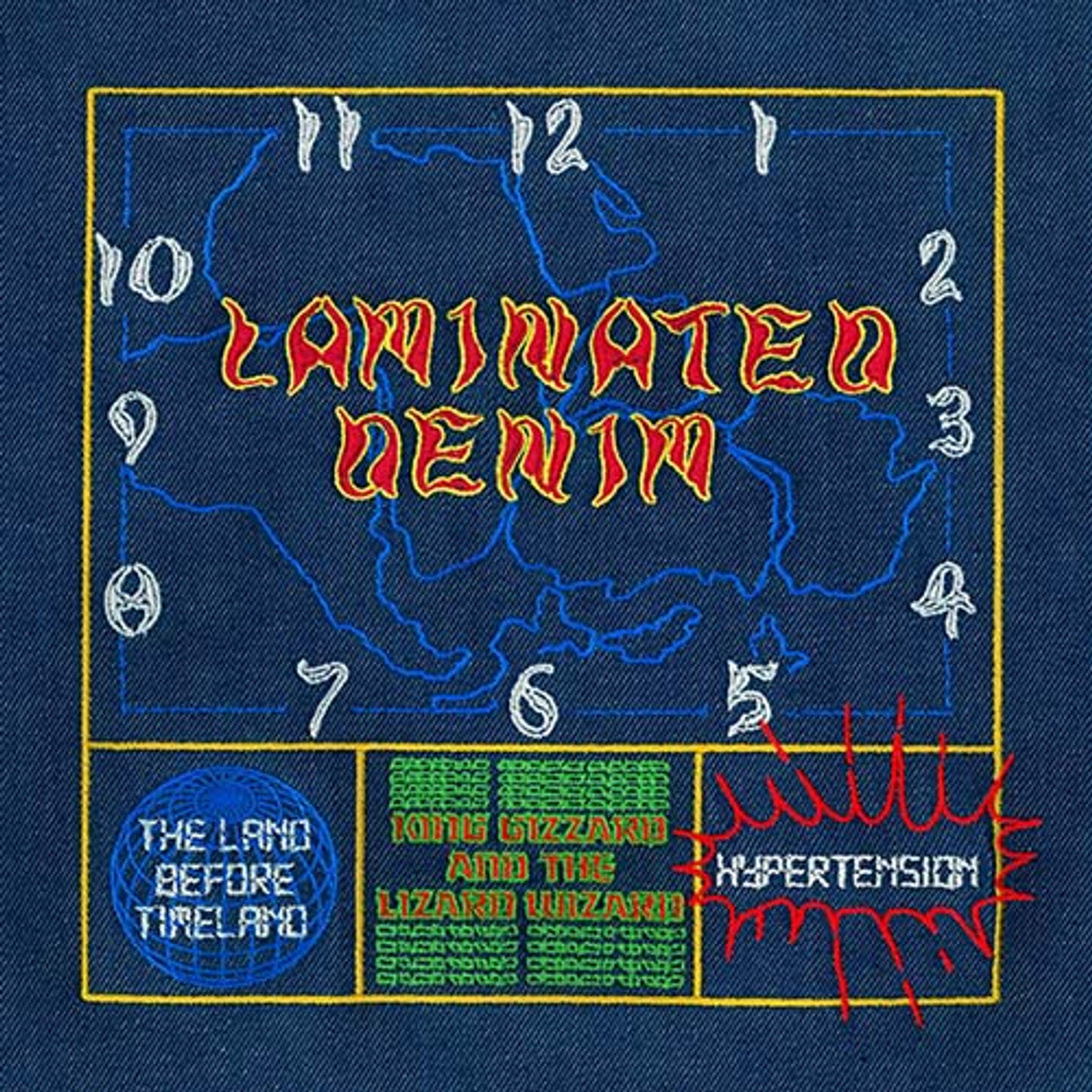 King Gizzard and the Lizard Wizard- Laminated Denim (Lucky Rainbow Edition) (DAMAGED) ( Vinyl )