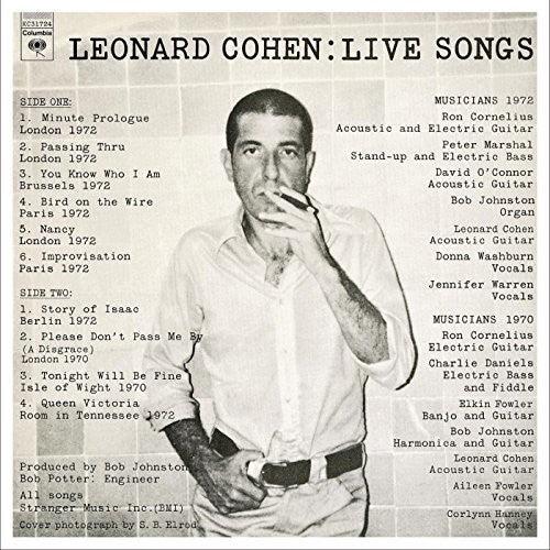 Leonard Cohen- Leonard Cohen: Live Songs ( Vinyl )