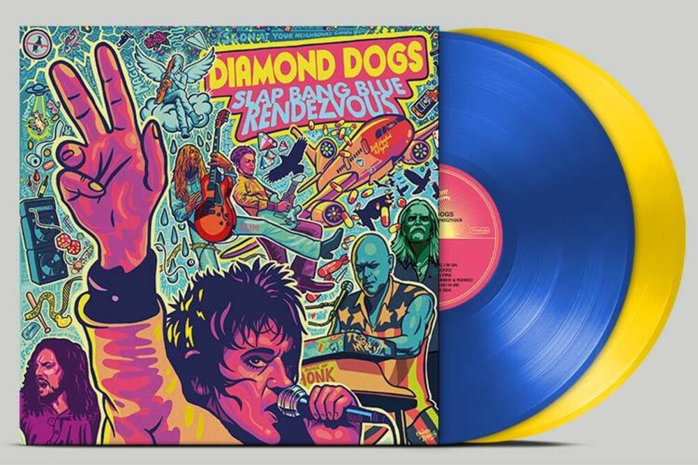 Diamond Dogs- Slap Bang Blue Rendezvous (Blue Yellow Vinyl) ( Vinyl )