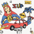 Super American- SUP - Half Red / Half Blue ( Vinyl )