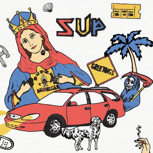 Super American- SUP - Half Red / Half Blue ( Vinyl )