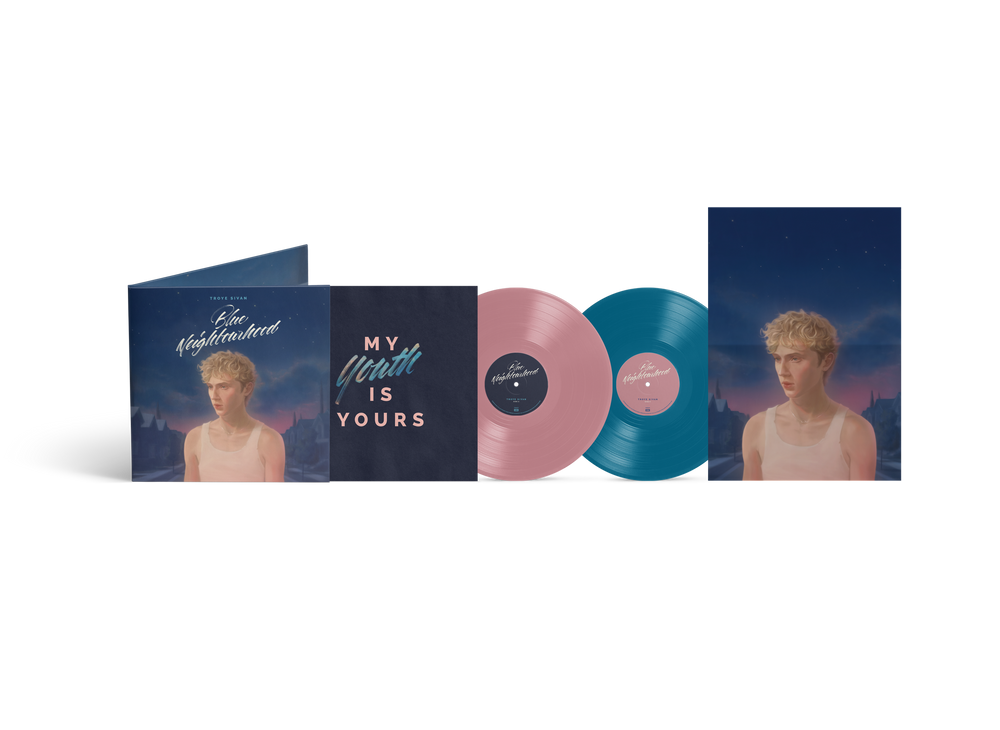 Troye Sivan- Blue Neighbourhood 'Ten Years On' - 10th Anniversary [Blush Pink & Aqua Blue] ( Vinyl )