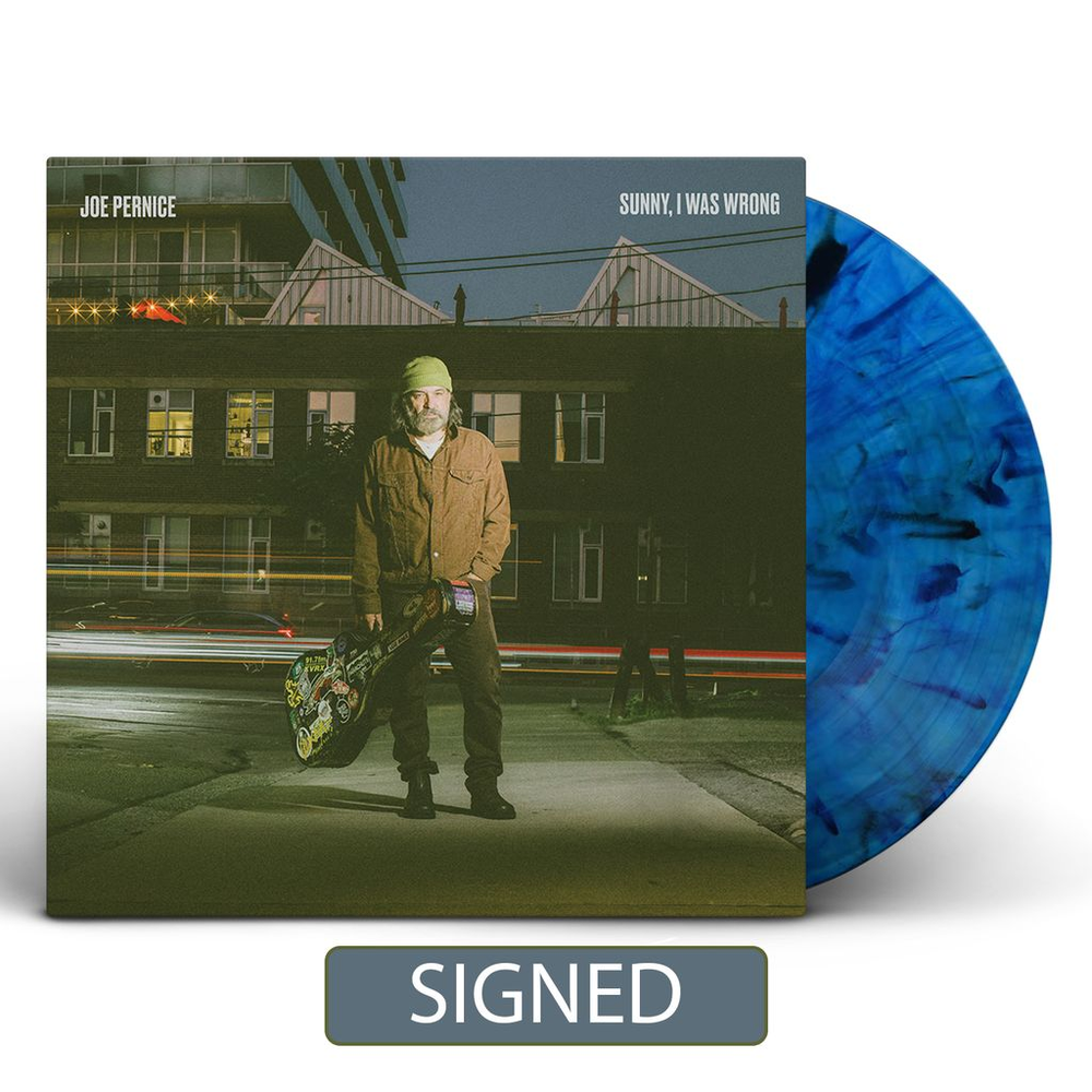 Joe Pernice- Sunny, I Was Wrong [Autographed Indie Exclusive Blue and Black Splatter] ( Vinyl )