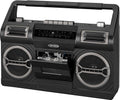 Jensen Boombox Cassette Player/Recorder MP3, AM/FM Radio (Black)