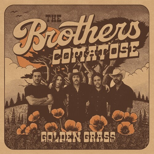 The Brothers Comatose- Golden Grass - Splattered Orange & Blue ( Vinyl )