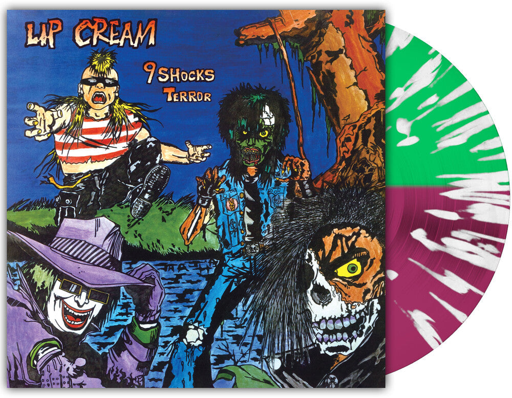 Lip Cream- 9 Shocks Terror [Orchard Indie Exclusive Half Green and Half Purple with Splatter LP] ( Vinyl )