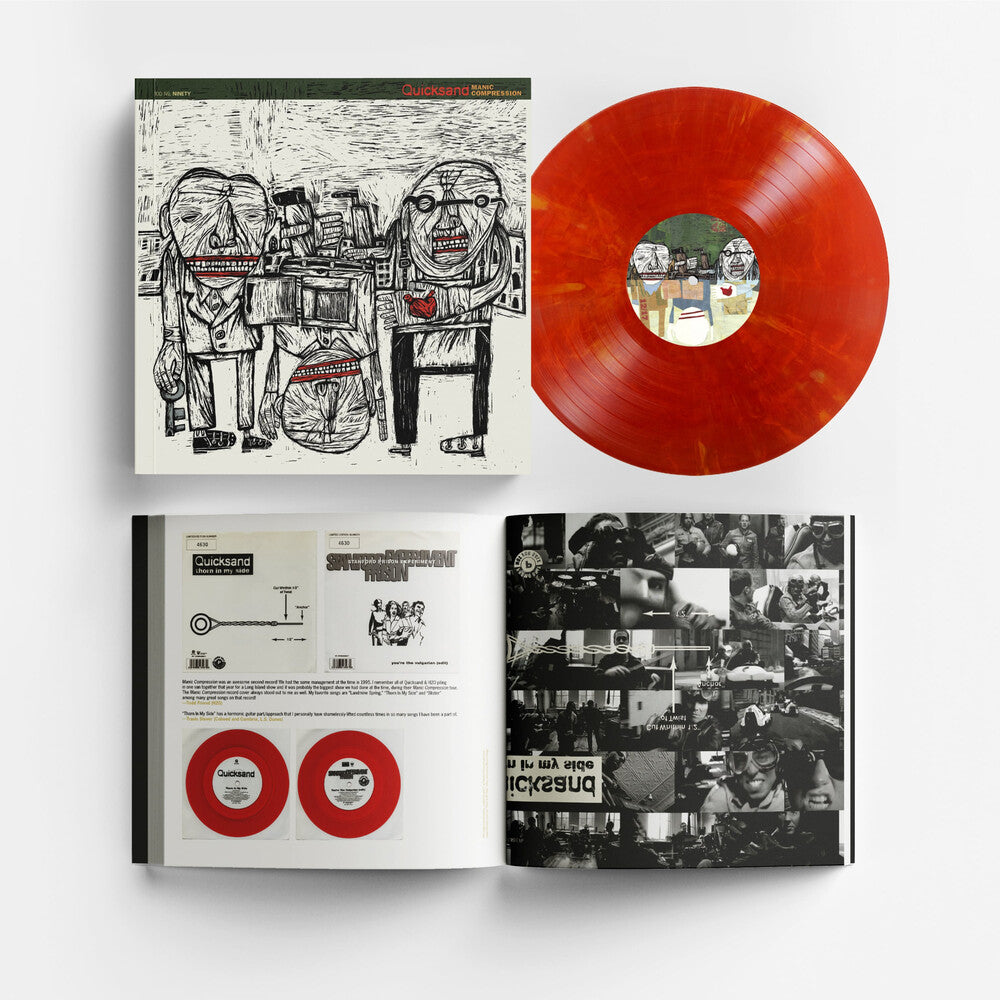 Quicksand- Manic Compression [Eruption Marble Vinyl Deluxe Book] ( Vinyl )