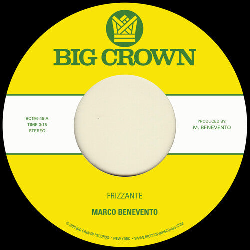 Marco Benevento- Frizzante B/ W Turandot ( Vinyl )