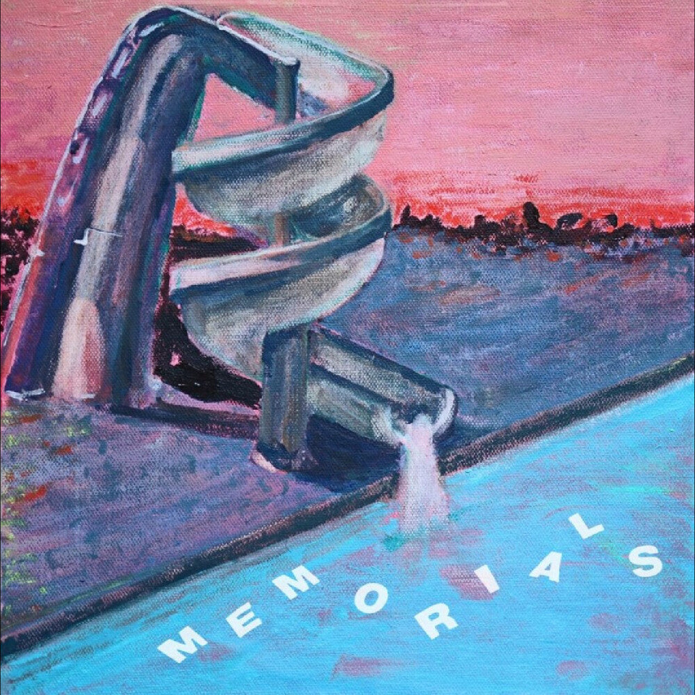 Memorials- Memorial Waterslides (Blue) [Colored Vinyl] [Download Included] ( Vinyl )