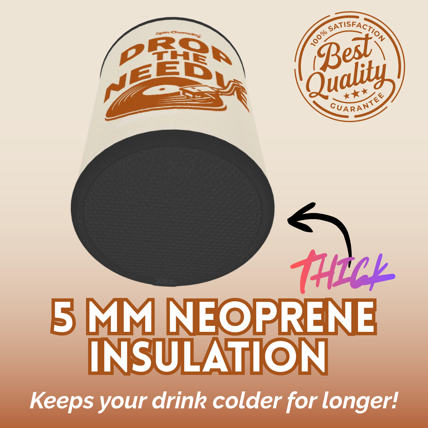 Deluxe Stubby Holder (Drop the Needle)
