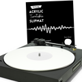 Acrylic Turntable Slipmat (Sonic Snow) White