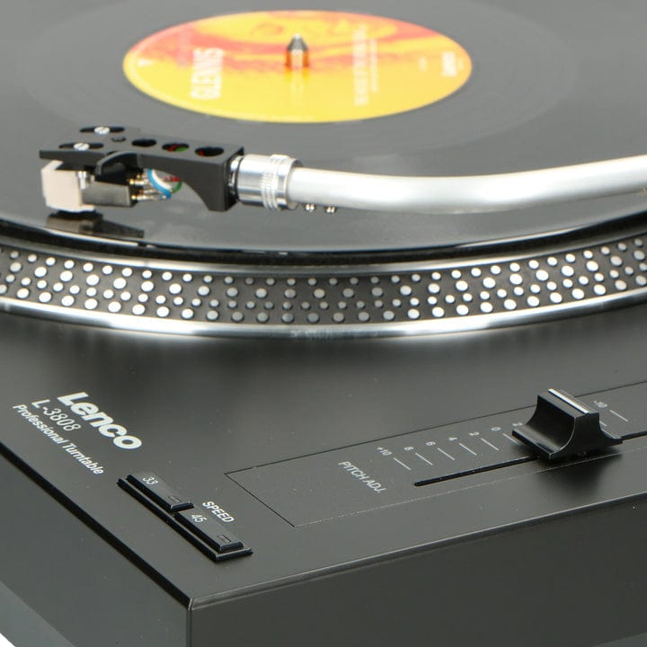 Lenco L-3808 - Direct Drive Turntable (Black) [Tech & Turntables]