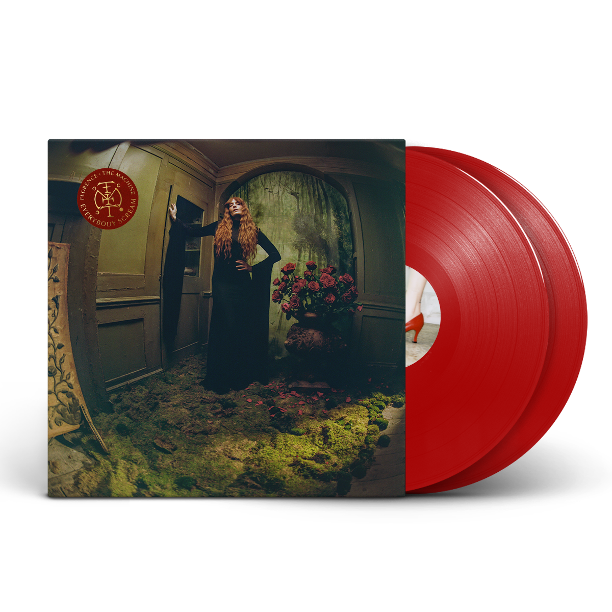Florence + The Machine- Everybody Scream (Indie Exclusive Cover + Translucent Red Vinyl) (CORNER DAMAGED) ( Vinyl )