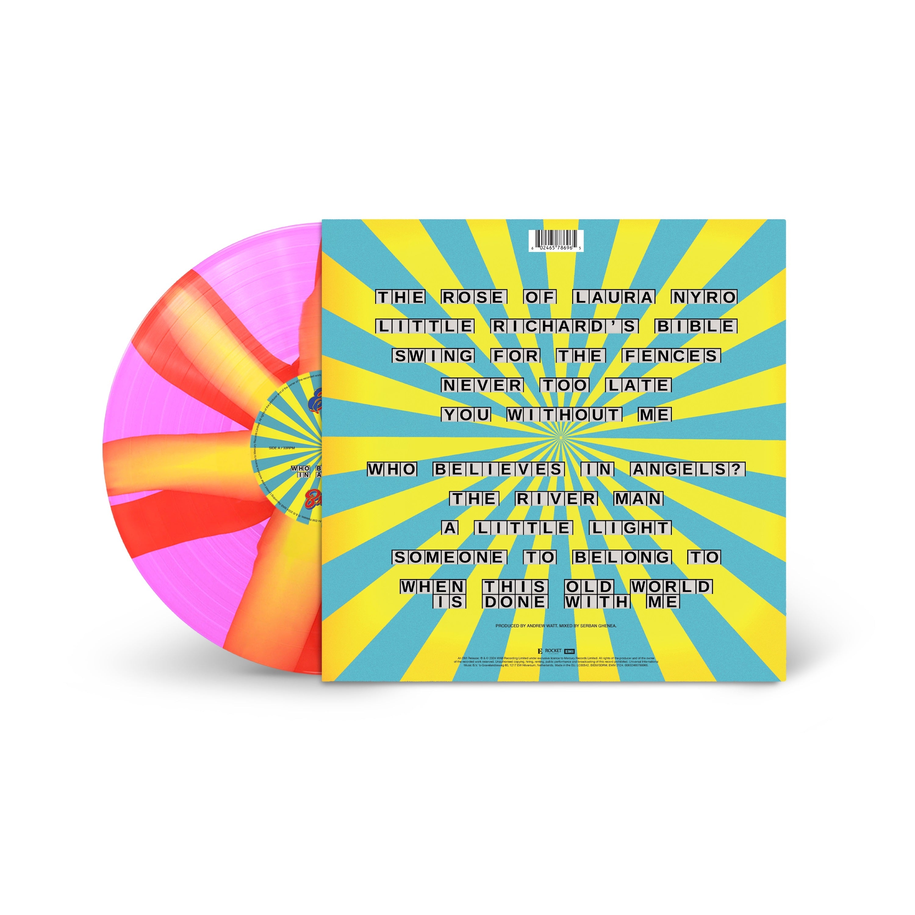 Elton John & Brandi Carlile- Who Believes in Angels? [Pink Spiral LP] (Indie Exclusive Vinyl) (DAMAGED) ( Vinyl )