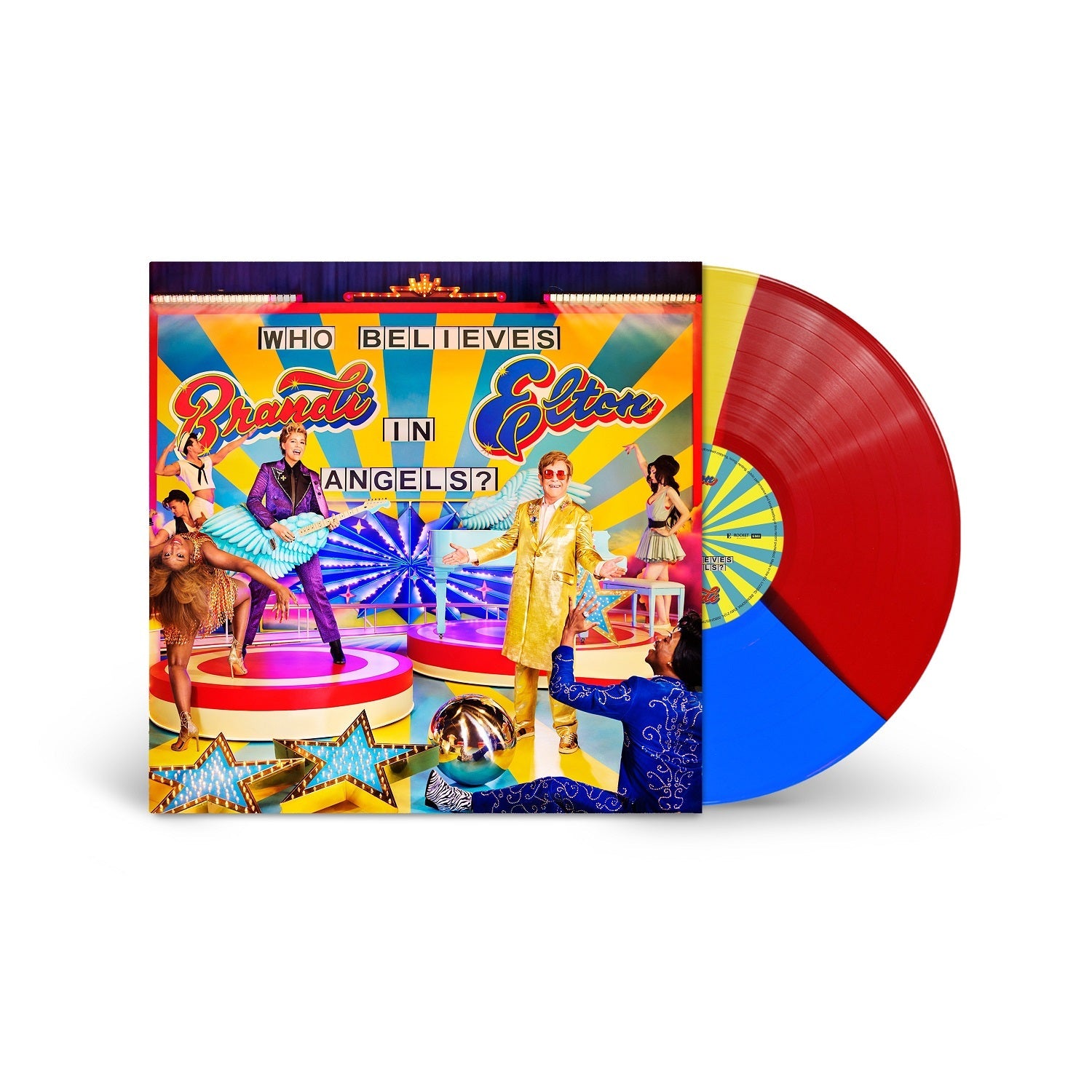 Elton John & Brandi Carlile- Who Believes in Angels? [Tri-Color LP] ( Vinyl )