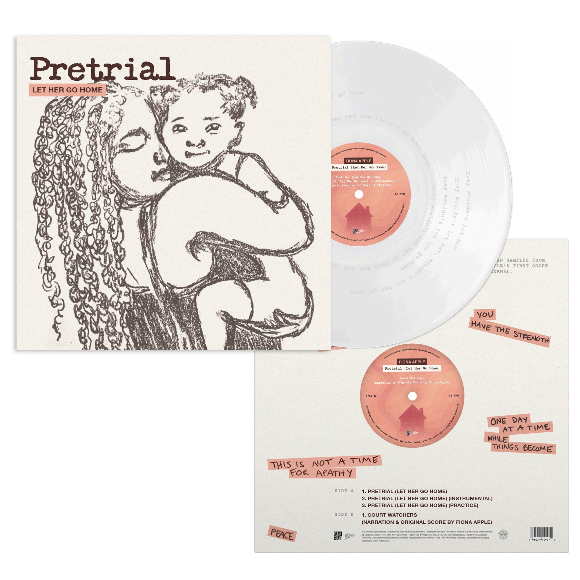 Fiona Apple- Pretrial (Let Her Go Home) (Clear Vinyl) ( Vinyl )