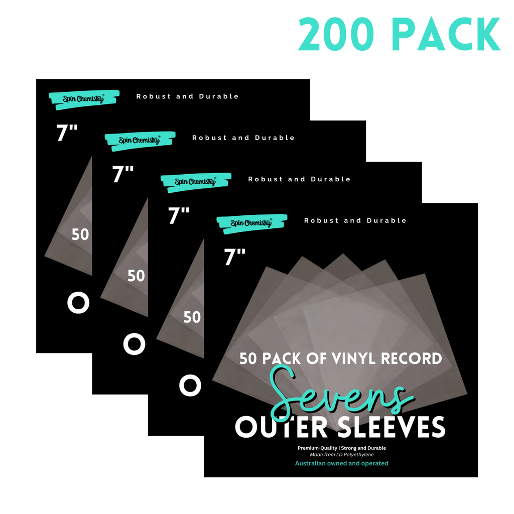 200 Pack of 7-inch Record Outer Sleeves (Sevens)