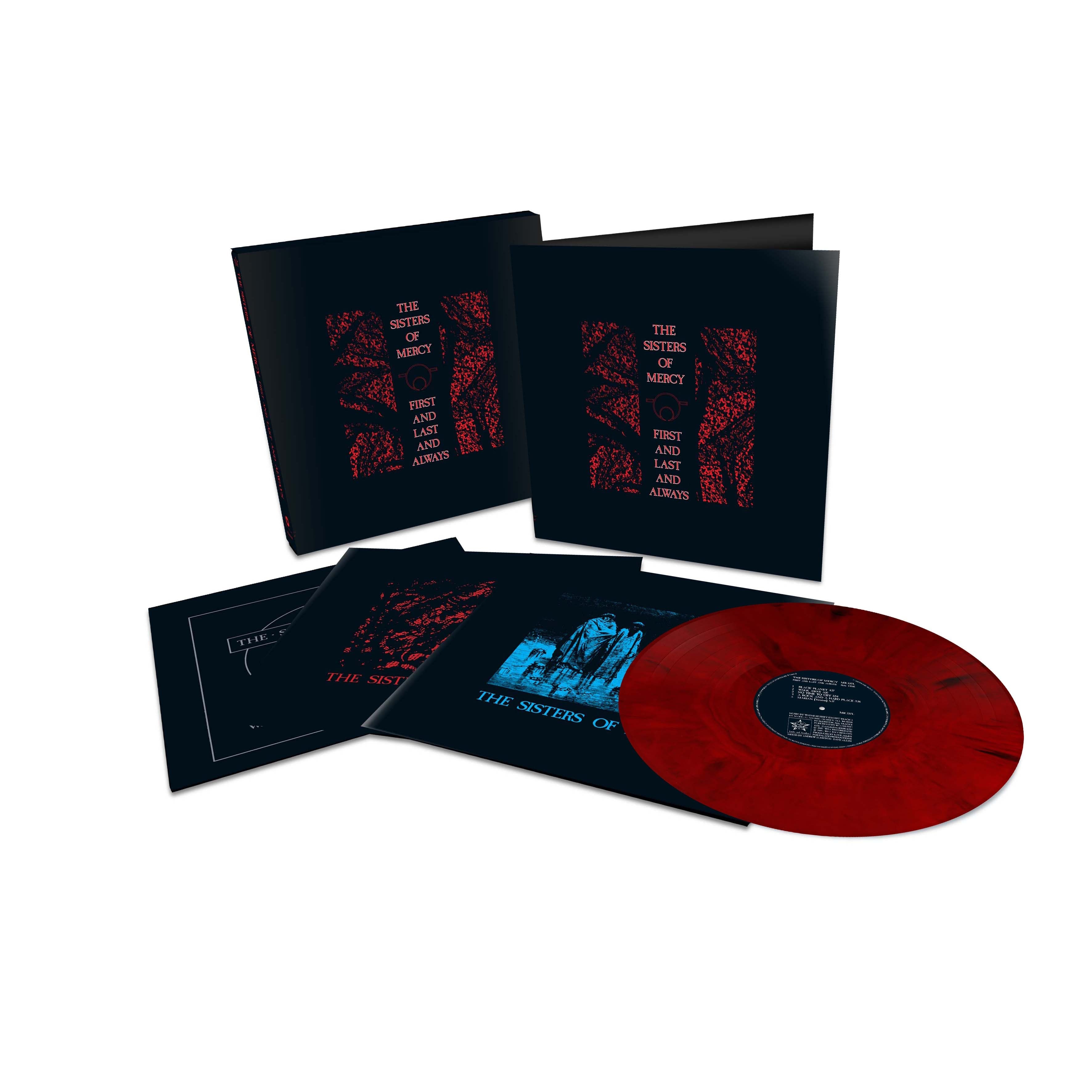 Sisters Of Mercy- First and Last and Always (Elektra 75) (Black & Red Marble Vinyl) ( Vinyl )