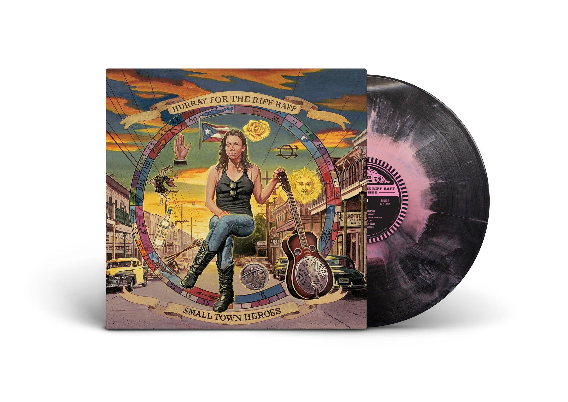 Hurray For The Riff Raff- Small Town Heroes [Pink Acid Wash Vinyl] ( Vinyl )