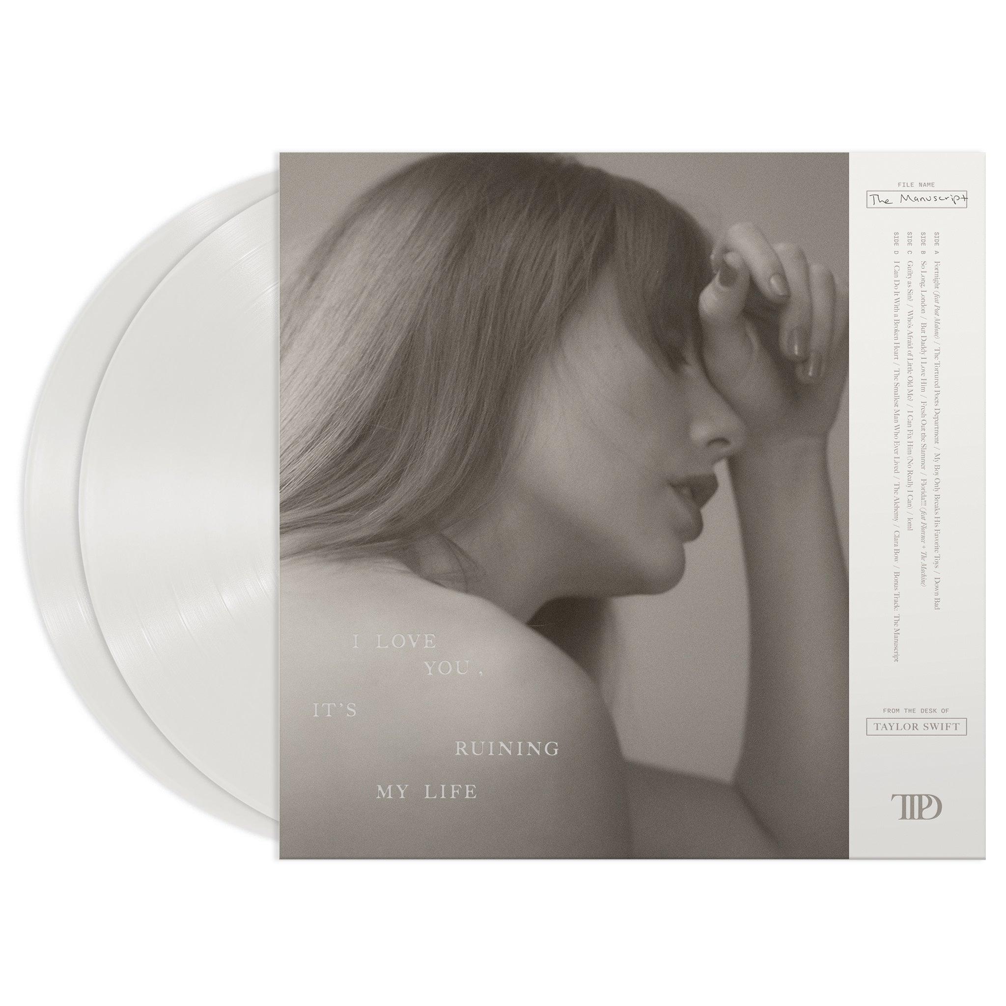 Taylor Swift- The Tortured Poets Department (Ghosted White Colored 2LP) (The Manuscript Ed) ( Vinyl )
