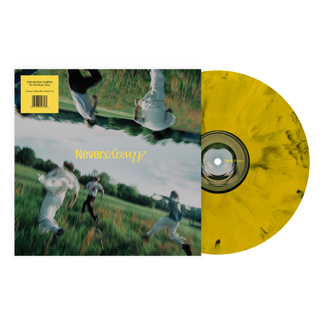 The Band Camino- Neveralways (Opaque Yellow + Black Marble Blend Vinyl) (Indie Exclusive Vinyl) (DAMAGED) ( Vinyl )
