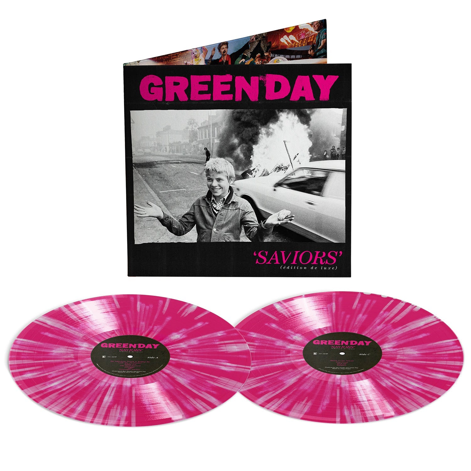 Green Day- Saviors (édition de luxe) (Hot Pink/White Splatter Vinyl) ( Vinyl )