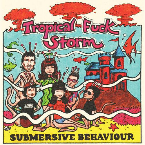 Tropical Fuck Storm- Submersive Behaviour (Clear/Aqua Blue Smoke Vinyl) ( Vinyl )