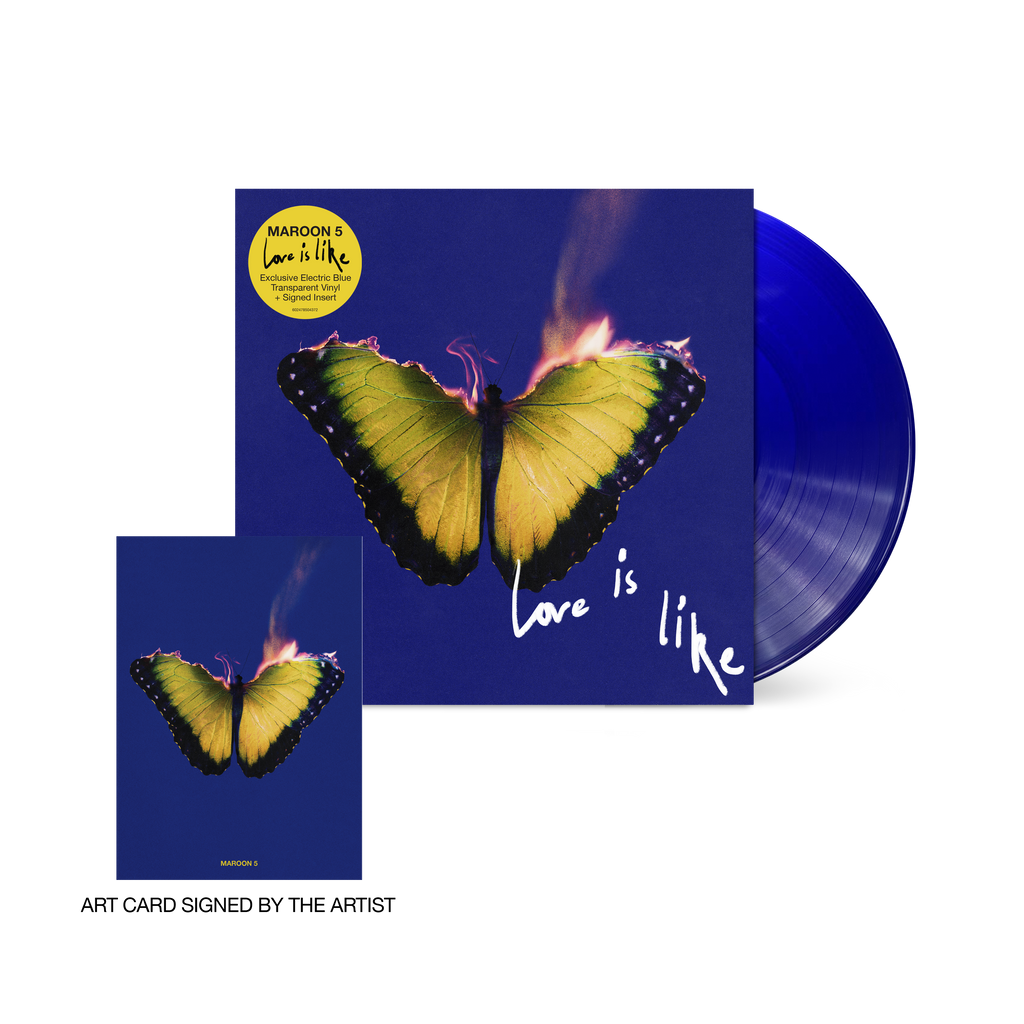Maroon 5- Love Is Like (Indie Exclusive Vinyl) (Blue Vinyl, Signed Insert) (SEAM SPLIT) (DAMAGED) ( Vinyl )