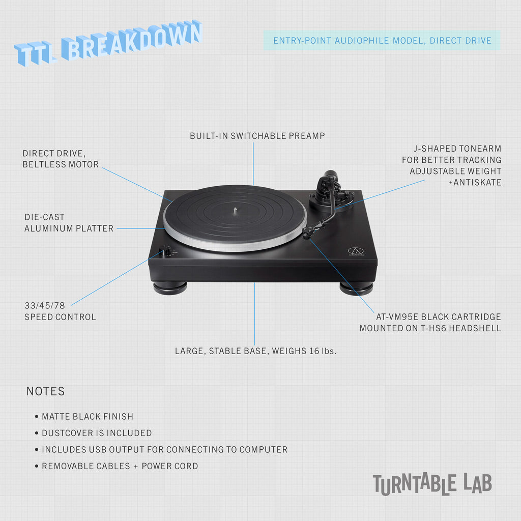 Audio-Technica: AT-LP5X Direct Drive USB Turntable