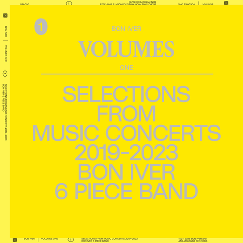 Bon Iver- VOLUMES: ONE "SELECTIONS FROM MUSIC CONCERTS 2019-2023 BON IVER 6 PIECE BAND ( Vinyl )